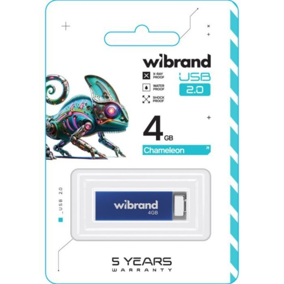 USB флеш накопитель Wibrand 4GB Chameleon Blue USB 2.0 (WI2.0/CH4U6U) 98_98.jpg - фото 2