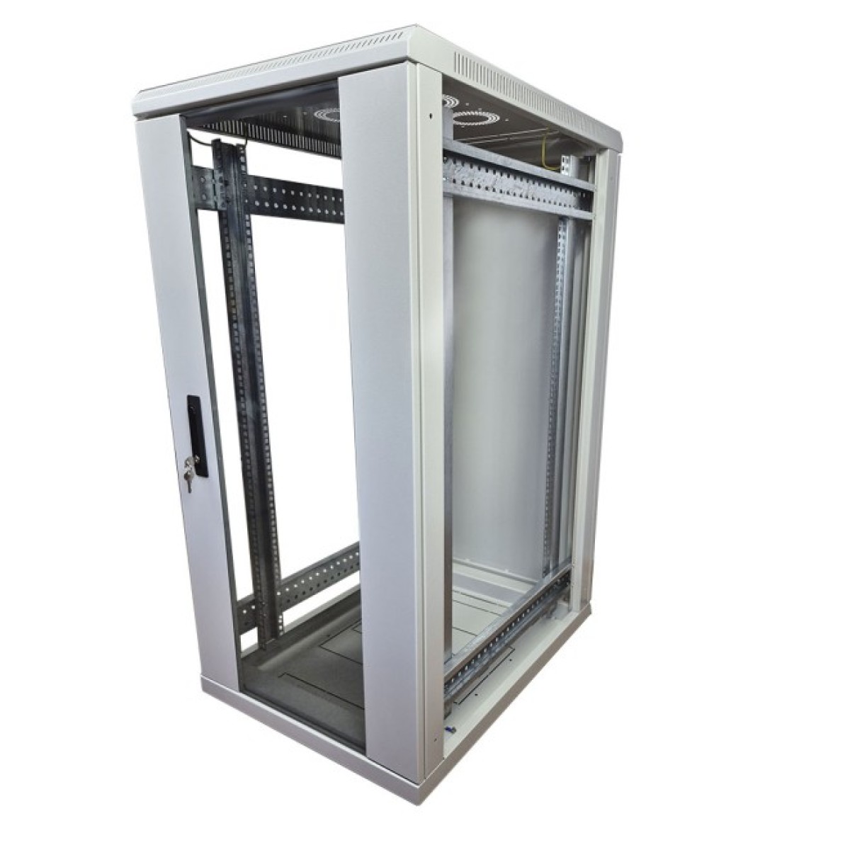 Шкаф серверный напольный EServer 24U-600х600, стекло, серый (ES-2460G) 98_98.jpg - фото 9
