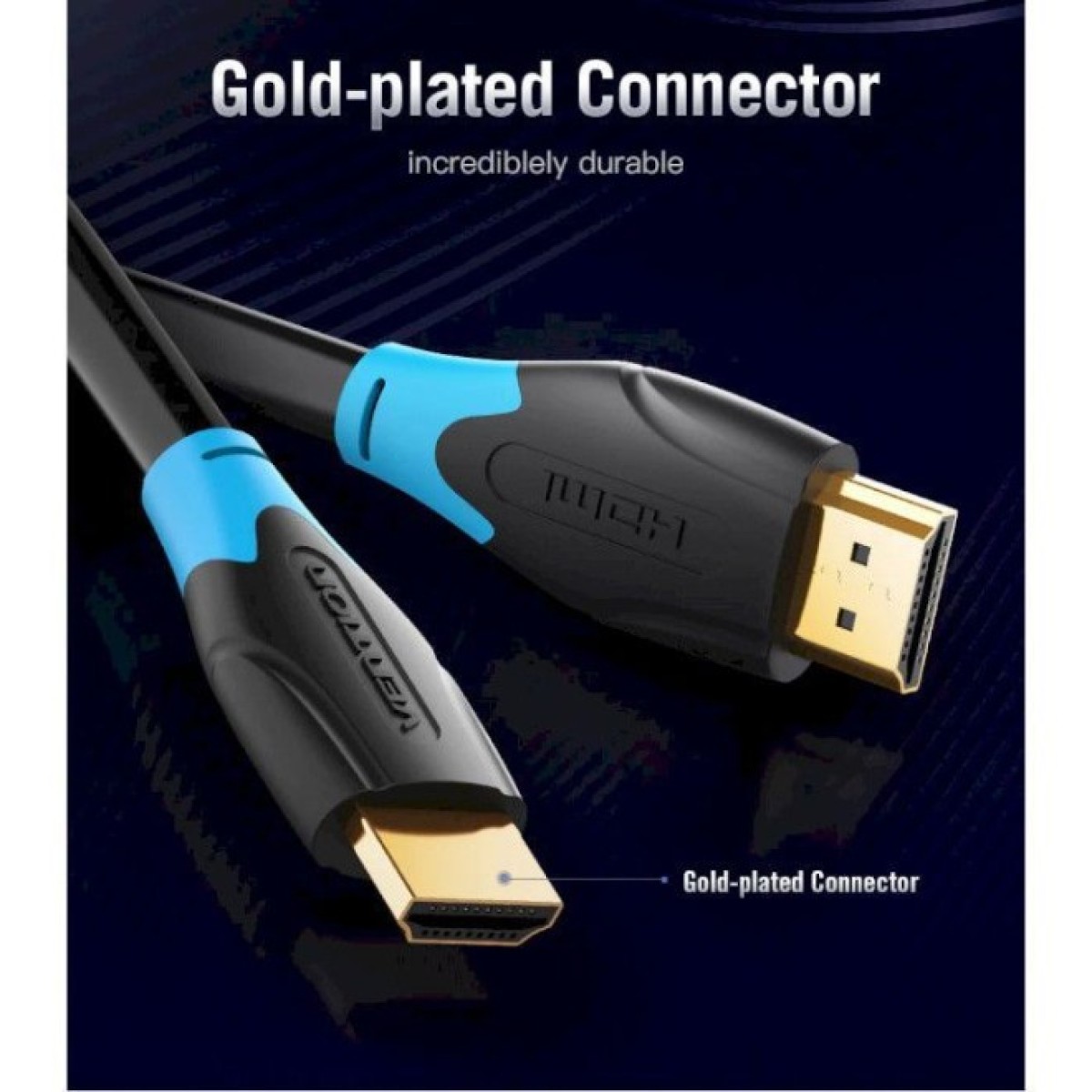 Кабель мультимедійний HDMI to HDMI 8.0m V2.0 4K 60Hz PVC Vention (AACBK) 98_98.jpg - фото 3