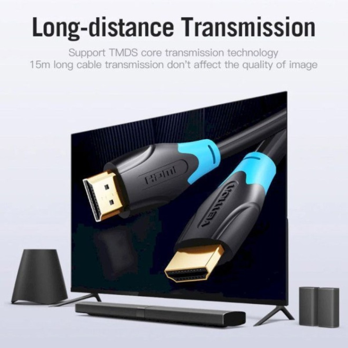 Кабель мультимедійний HDMI to HDMI 8.0m V2.0 4K 60Hz PVC Vention (AACBK) 98_98.jpg - фото 4