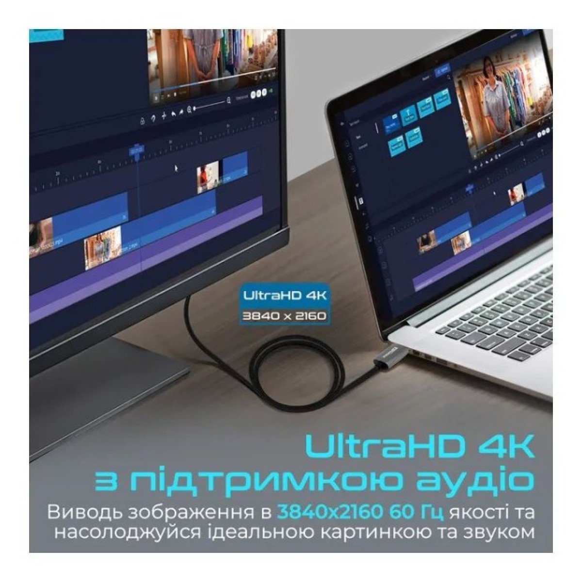 Кабель мультимедійний DisplayPort to HDMI prolink-dp200.black Promate (prolink-dp200.black) 98_98.jpg - фото 3