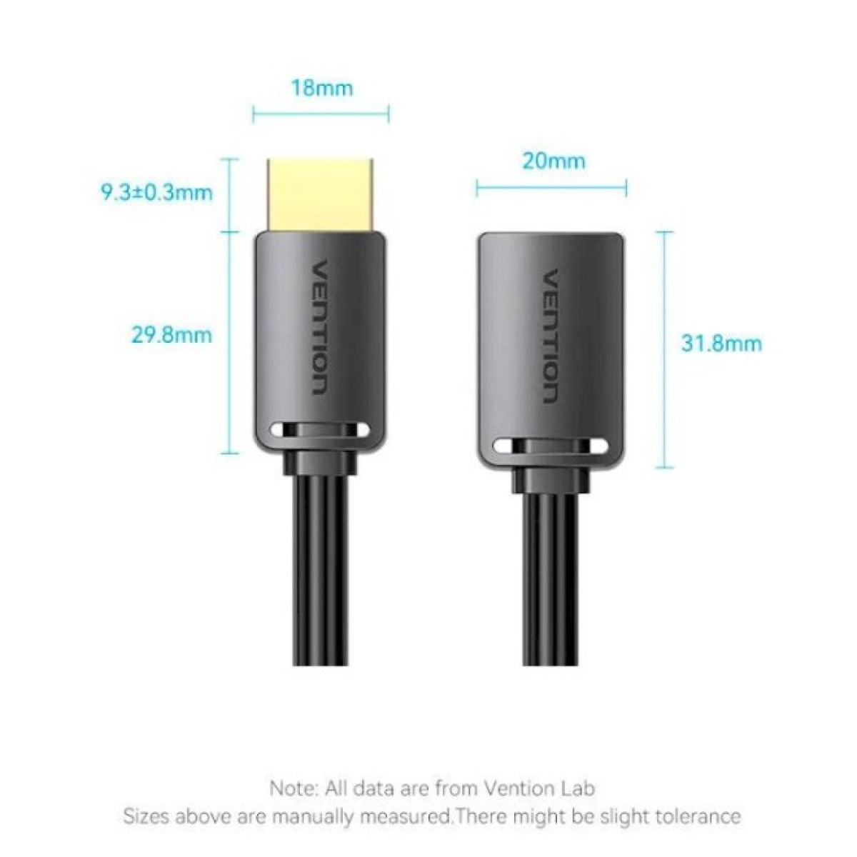 Кабель мультимедійний HDMI M to HDMI F 5.0m V2.0 4K 60Hz PVC Vention (AHCBJ) 98_98.jpg - фото 7
