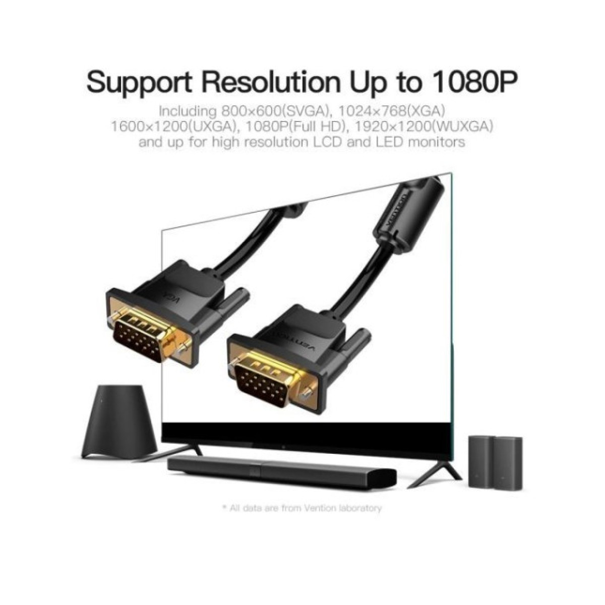 Кабель мультимедийный VGA 8.0m ferrite Vention (DADBK) 98_98.jpg - фото 4
