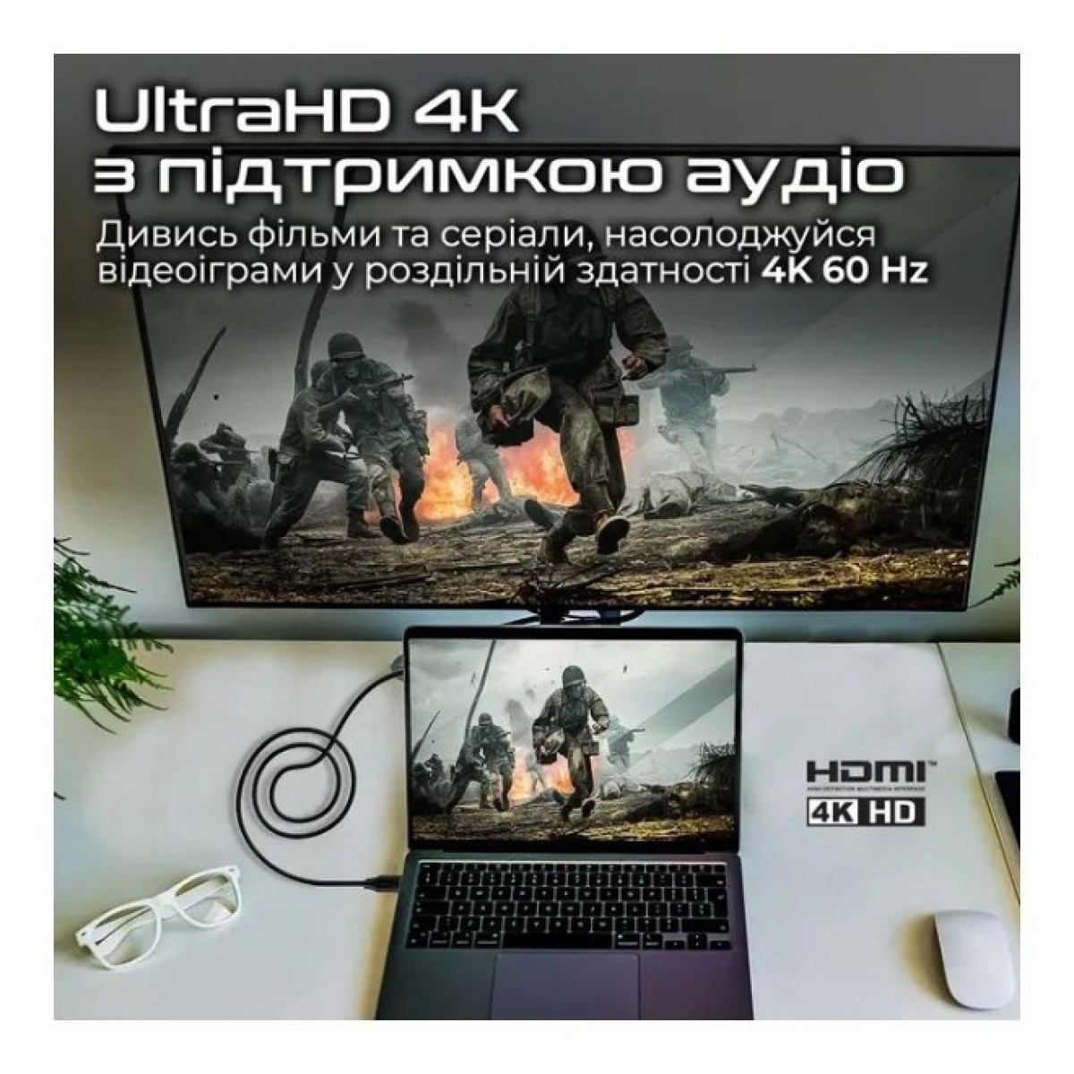 Кабель мультимедийный HDMI to HDMI v.2.0 prolink4k60-300 Promate (prolink4k60-300) 98_98.jpg - фото 5