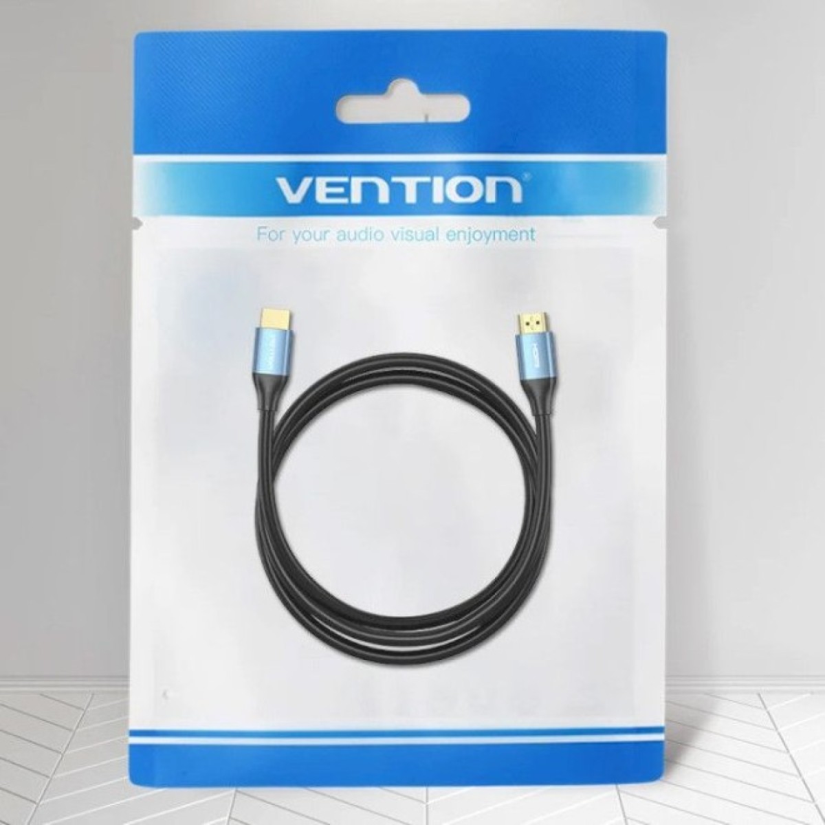 Кабель мультимедійний HDMI to HDMI 5.0m V2.0 4K 60Hz Aluminum Alloy Blue Vention (ALHSJ) 98_98.jpg - фото 8