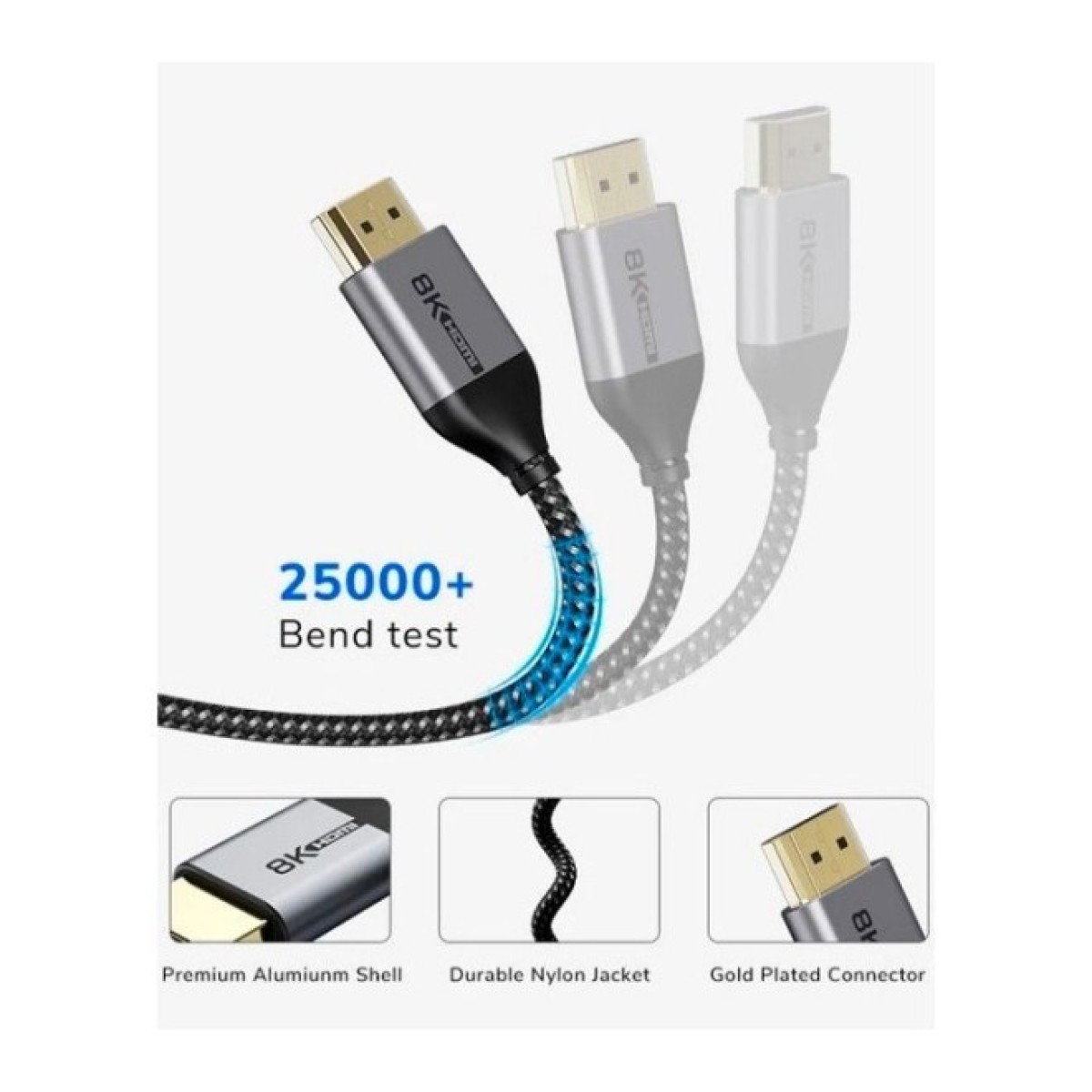 Кабель мультимедійний HDMI to HDMI 2.0m v2.1 Cabletime (CA914654) 98_98.jpg - фото 3