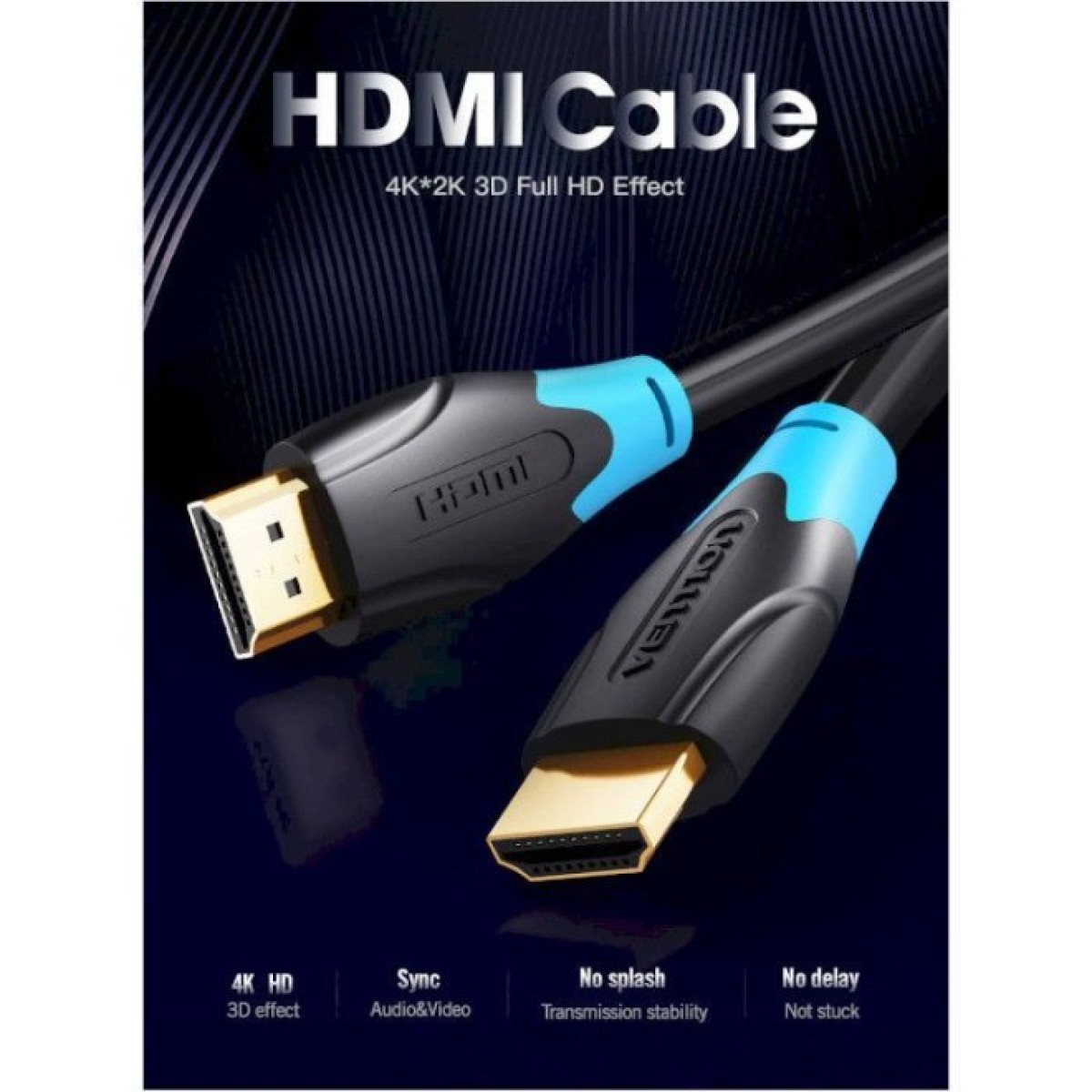 Кабель мультимедійний HDMI to HDMI 8.0m V2.0 4K 60Hz PVC Vention (AACBK) 98_98.jpg - фото 7