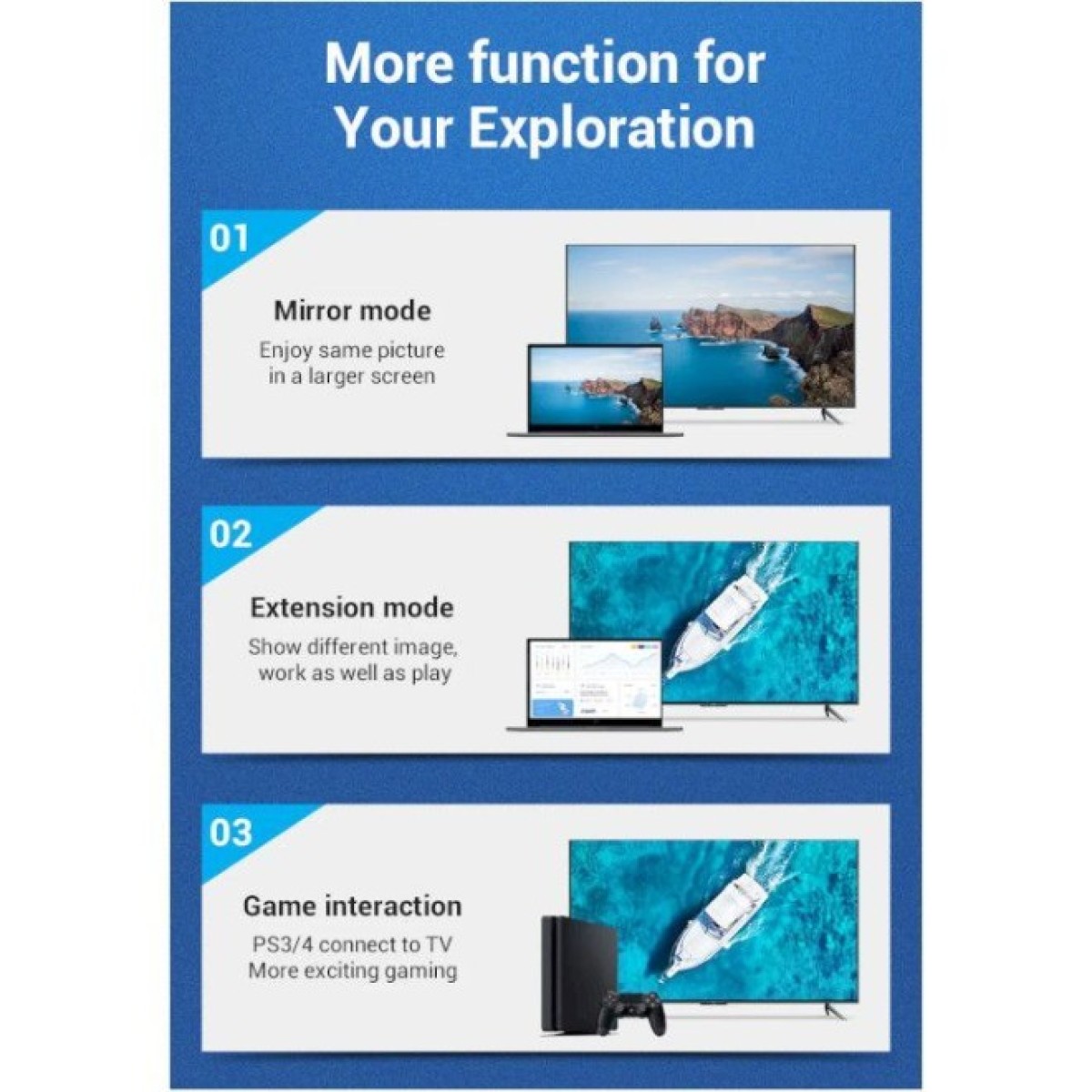 Кабель мультимедийный HDMI to HDMI 10.0m V2.0 4K 60Hz Silver Metal Type Vention (AABIL) 98_98.jpg - фото 8
