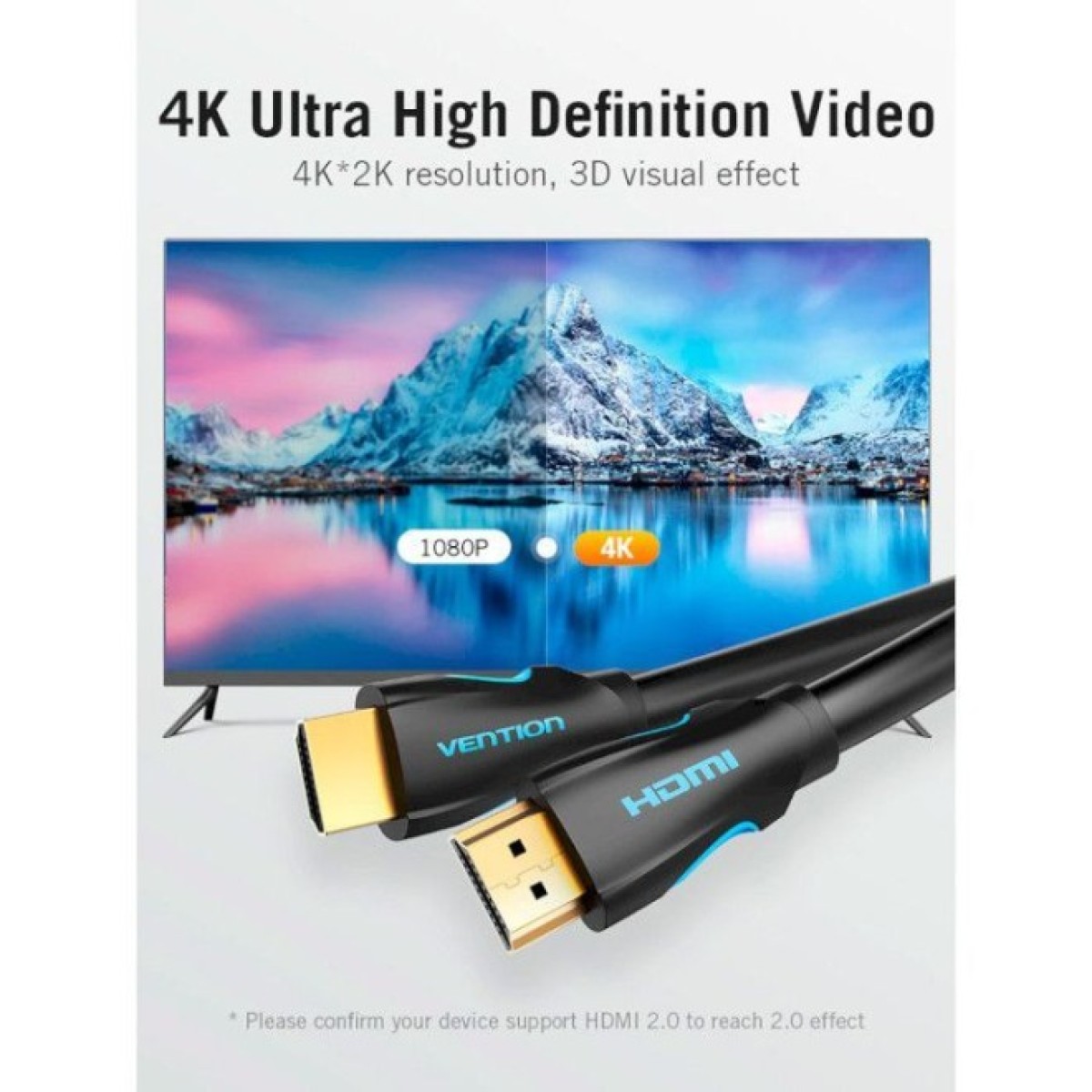 Кабель мультимедийный HDMI to HDMI 15.0m V2.0 4K 30Hz PVC Vention (VAA-M02-B1500) 98_98.jpg - фото 6