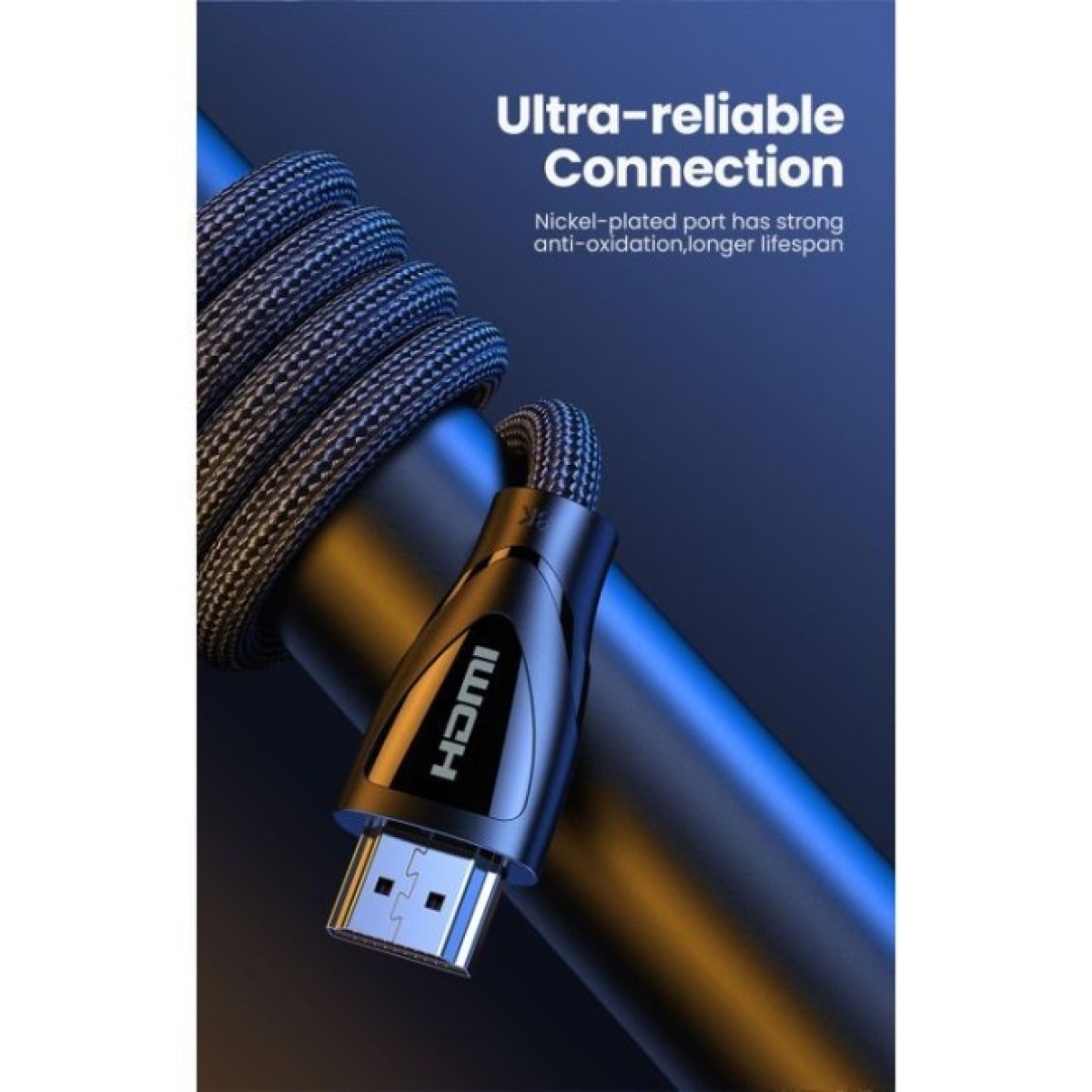 Кабель мультимедийный HDMI to HDMI 1.0m V2.1 HD140 Ugreen (80401) 98_98.jpg - фото 4