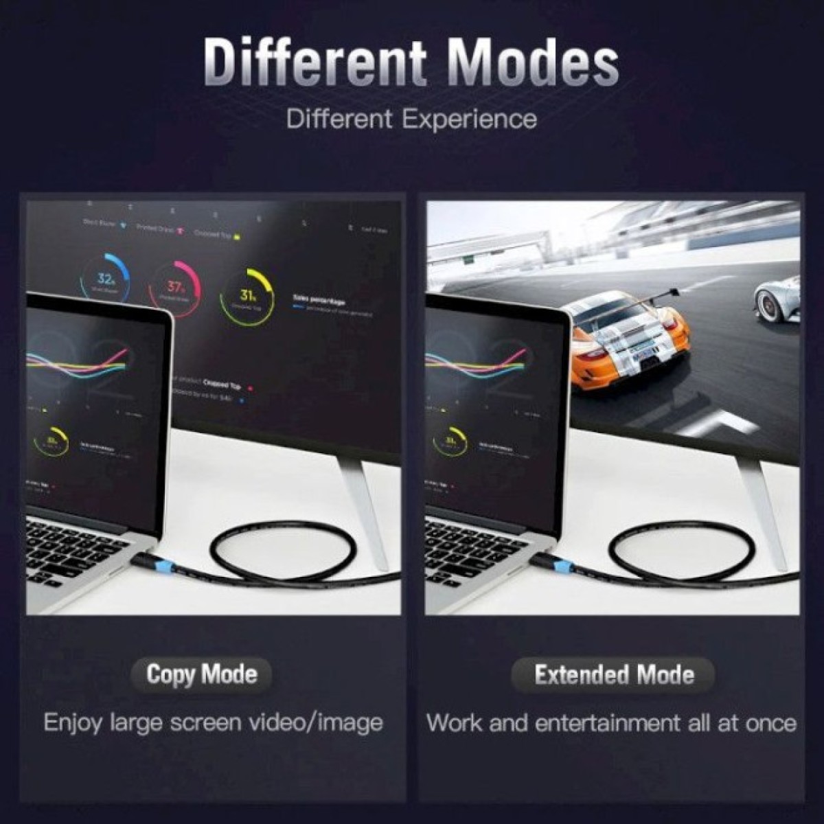 Кабель мультимедійний HDMI to HDMI 8.0m V2.0 4K 60Hz PVC Vention (AACBK) 98_98.jpg - фото 9