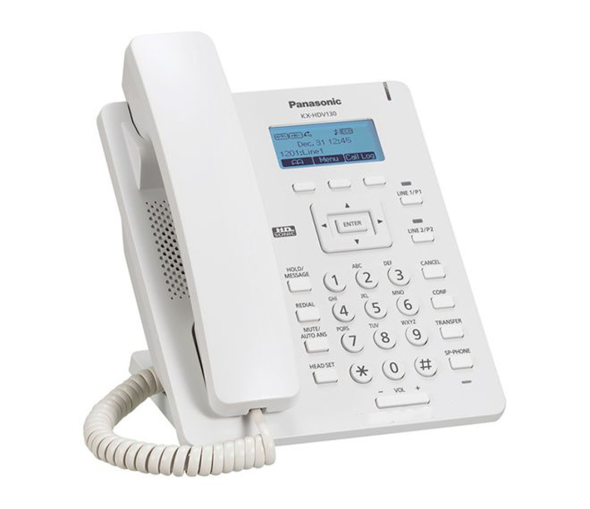 Проводной IP-телефон Panasonic KX-HDV130RU White - фото 2
