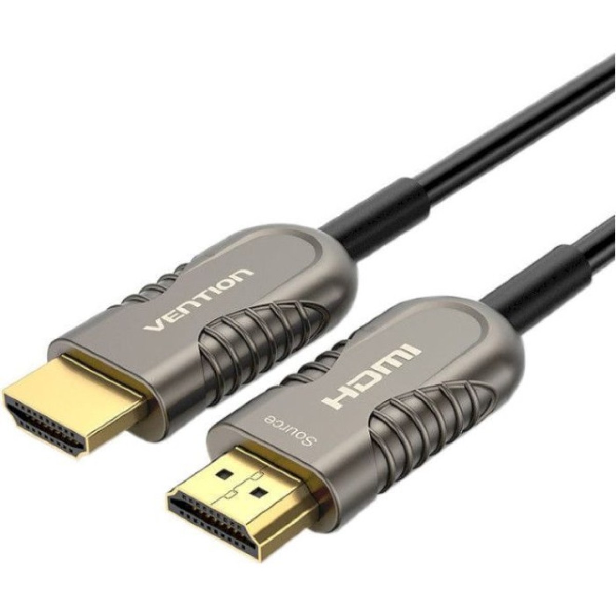 Кабель мультимедийный HDMI to HDMI 60.0m V2.1 Optical 8K 60Hz 48Gbps Dolby 7.1 TPE Black Metal Type Vention (AAZBAE) 256_256.jpg