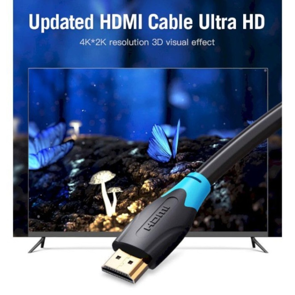 Кабель мультимедійний HDMI to HDMI 8.0m V2.0 4K 60Hz PVC Vention (AACBK) 98_98.jpg - фото 10