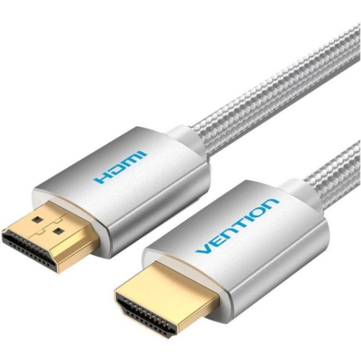 Кабель мультимедийный HDMI to HDMI 10.0m V2.0 4K 60Hz Silver Metal Type Vention (AABIL) 256_256.jpg