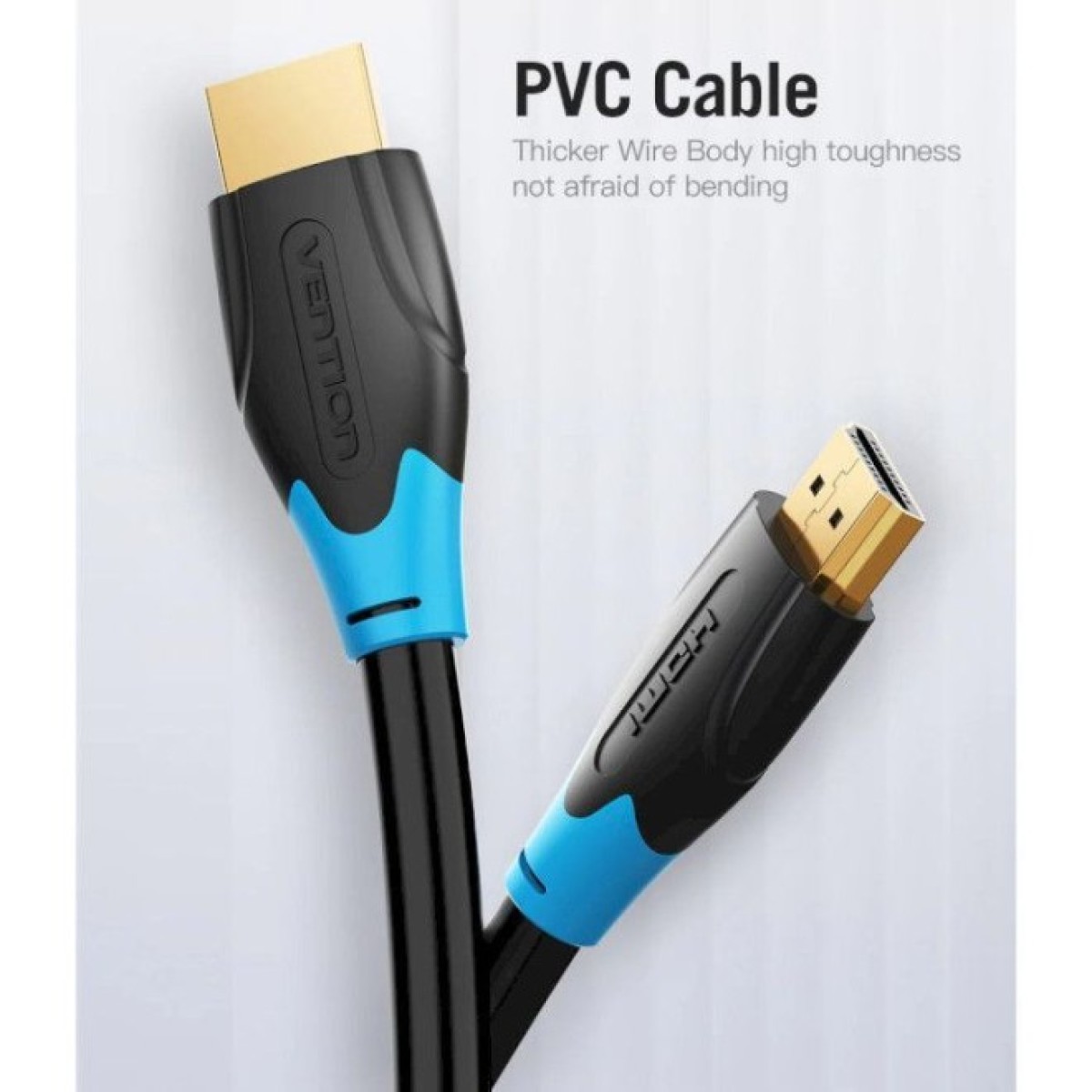 Кабель мультимедійний HDMI to HDMI 8.0m V2.0 4K 60Hz PVC Vention (AACBK) 98_98.jpg - фото 11