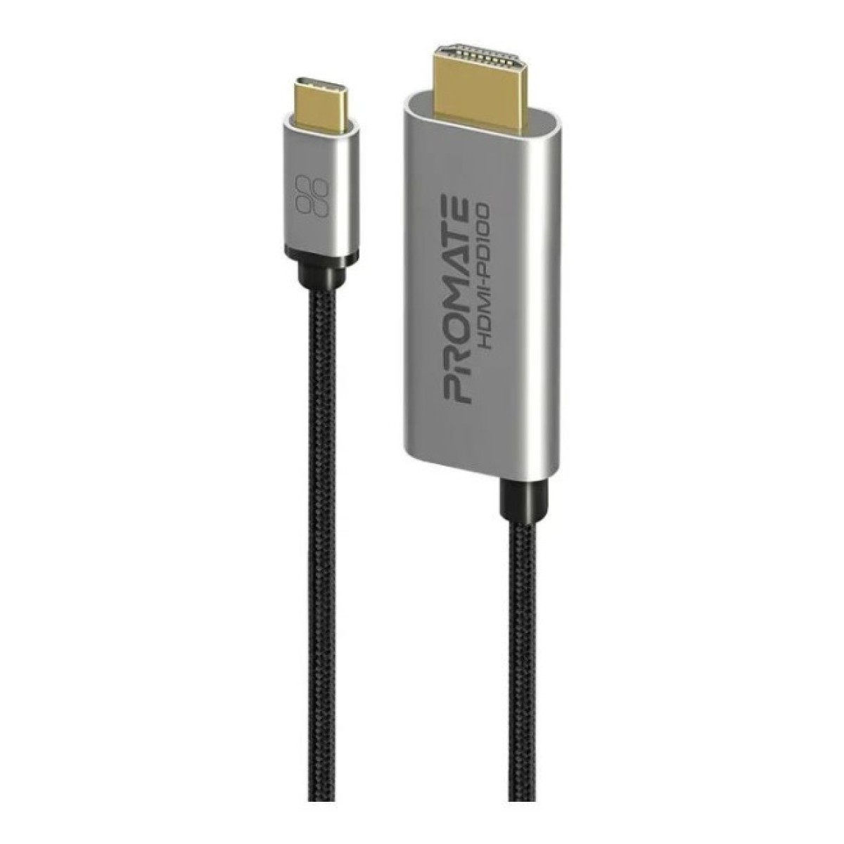 Кабель мультимедийный USB-C to HDMI hdmi-pd100.grey Promate (hdmi-pd100.grey) 98_98.jpg - фото 1