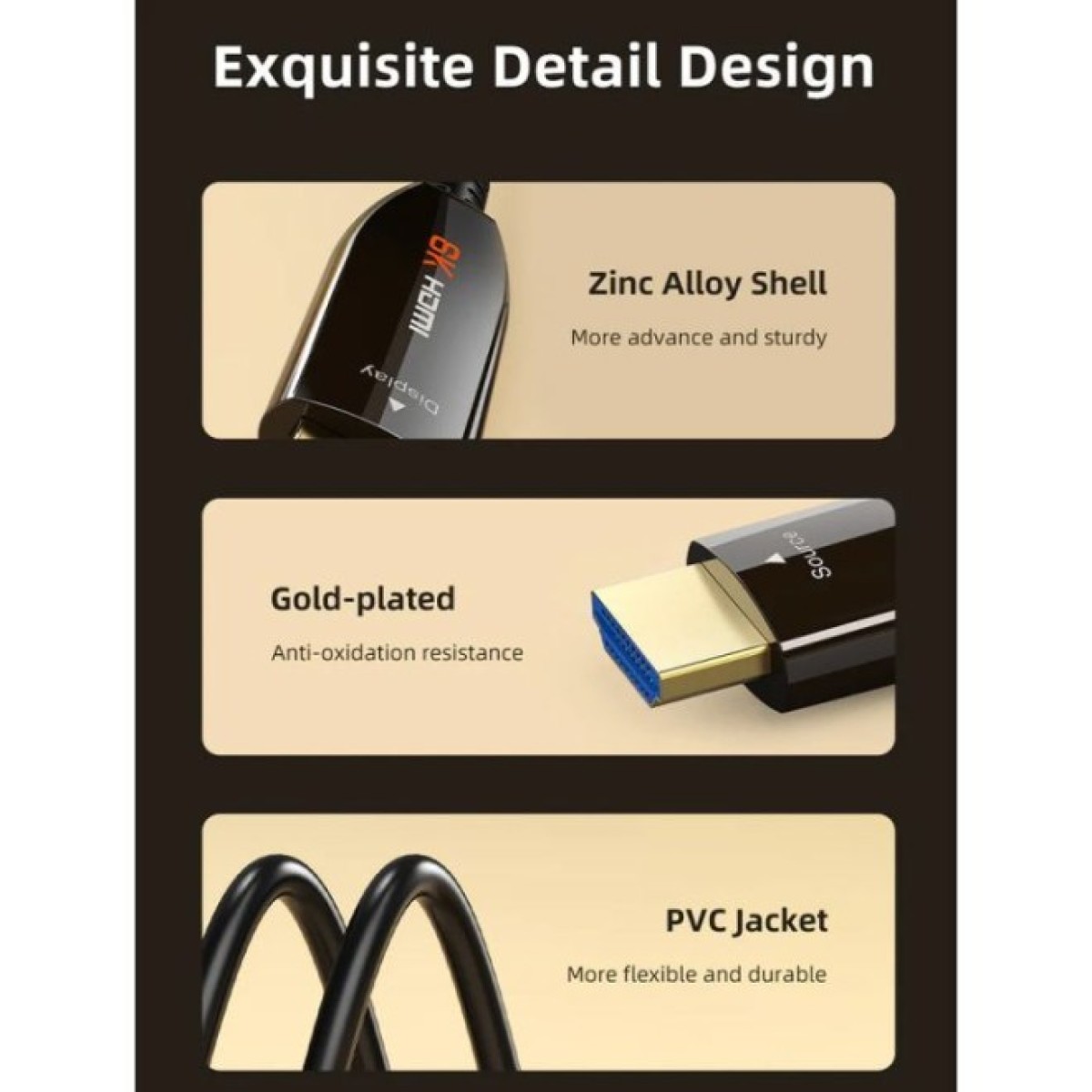 Кабель мультимедийный HDMI to HDMI 20.0m v2.1 AOC Cabletime (CA914043) 98_98.jpg - фото 8