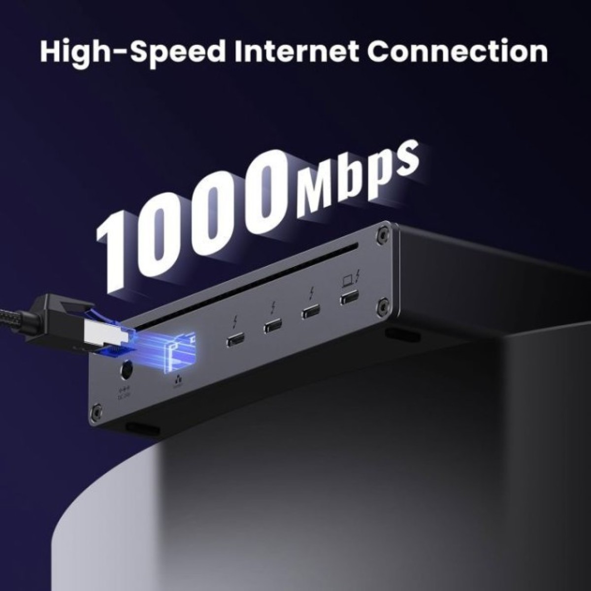 Концентратор Ugreen Thunderbolt 4 to 3xTh.4/3xUSBA 3.2/RJ45 Gigabit/140W ARevodok Max 8-in-1 U708 (25053EU) 98_98.jpg - фото 2