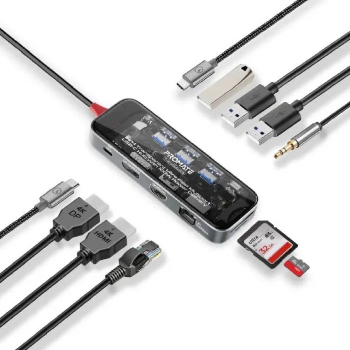 Концентратор Promate USB Hub 11 ports transhub-pro (transhub-pro) 256_256.jpg