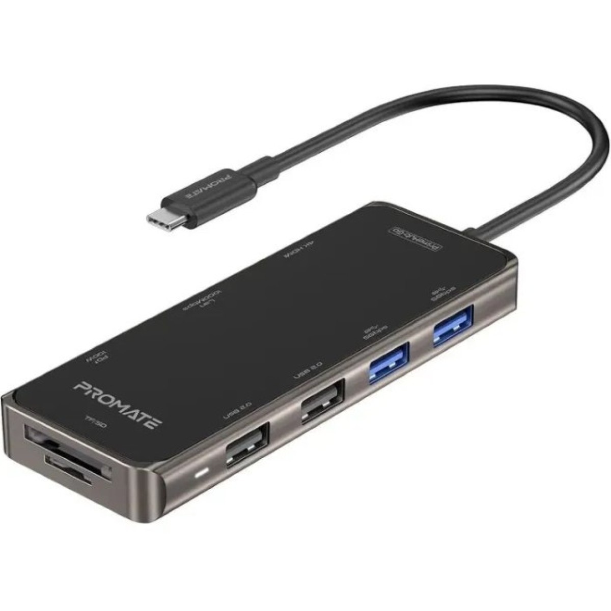 Концентратор Promate USB Hub 9 ports primehub-go.grey (primehub-go.grey) 256_256.jpg