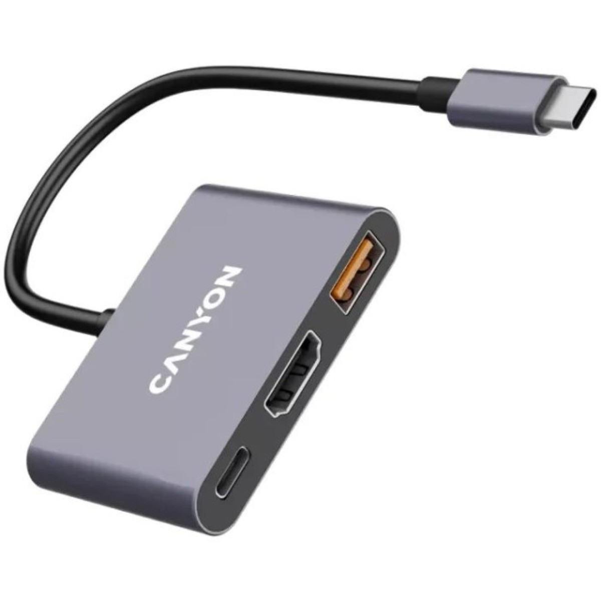 Концентратор Canyon hub DS-4 3in1 USB-C Grey (CNS-TDS4) 98_98.jpg - фото 4