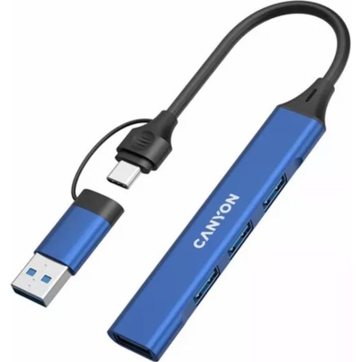 Концентратор Canyon hub DS-02 4in1 USB-A/C Blue (CNS-TDS02BL) 98_98.jpg - фото 2