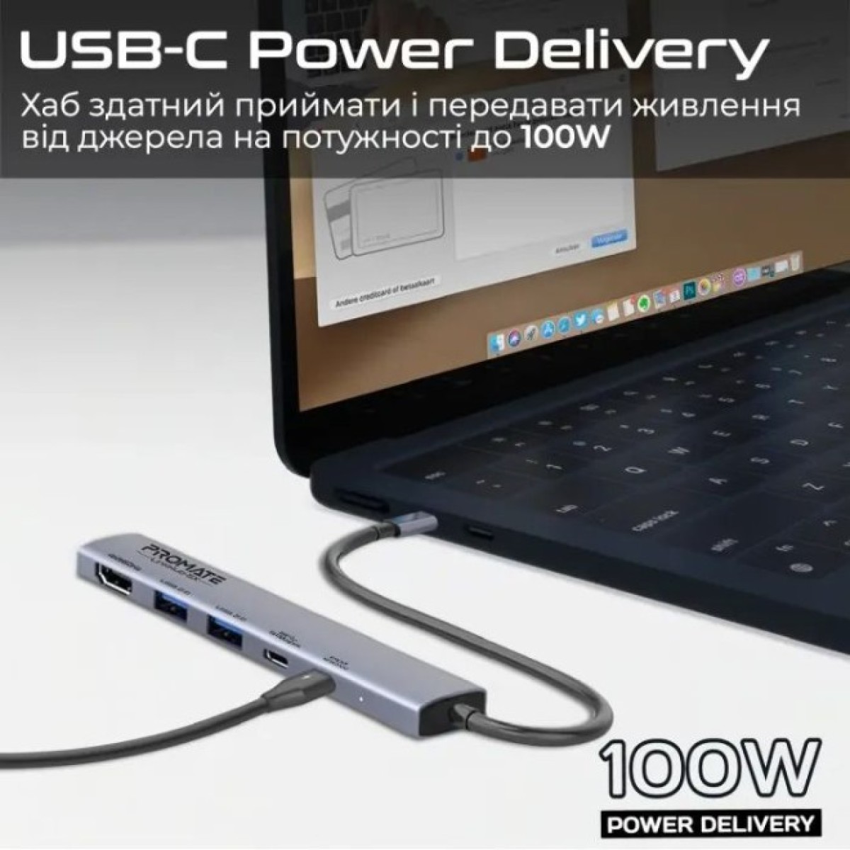 Концентратор Promate USB Hub 5 ports linkhub-5x (linkhub-5x) 98_98.jpg - фото 5