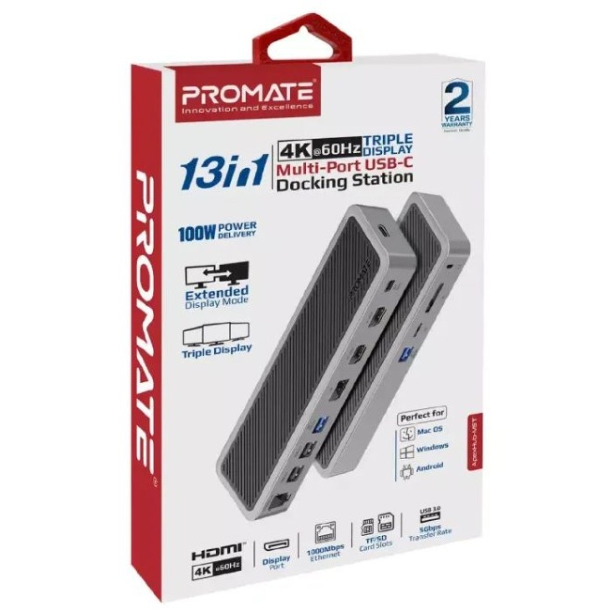 Концентратор Promate USB Hub 12 ports apexhub-mst.grey (apexhub-mst.grey) 98_98.jpg - фото 4