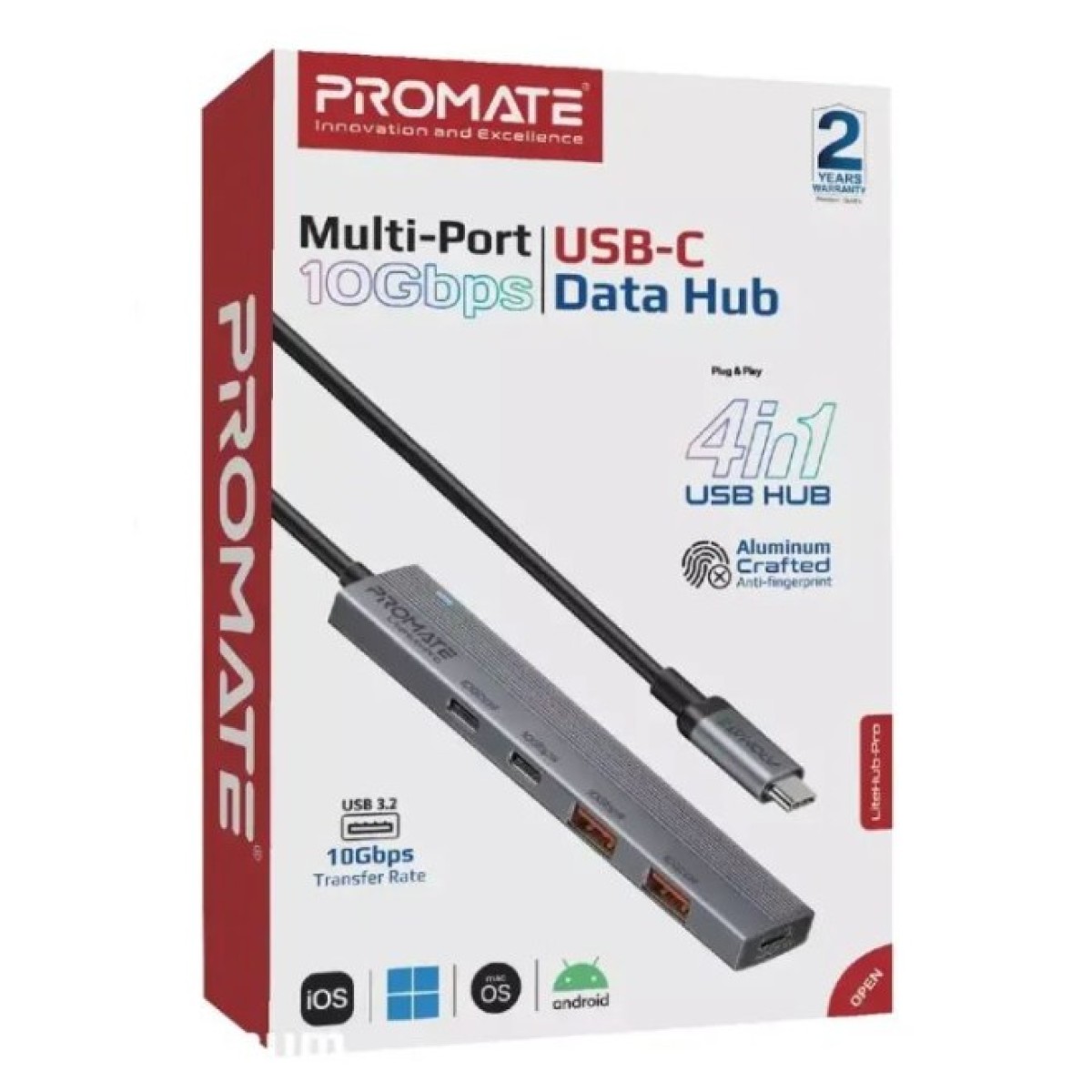 Концентратор Promate USB Hub 4 ports litehub-pro (litehub-pro) 98_98.jpg - фото 5
