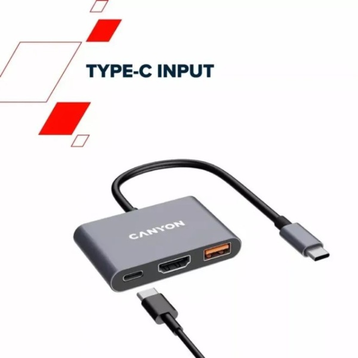 Концентратор Canyon hub DS-4 3in1 USB-C Grey (CNS-TDS4) 98_98.jpg - фото 9