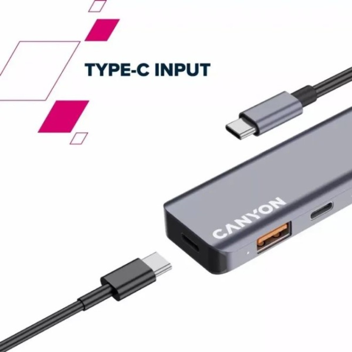 Концентратор Canyon hub DS-18 5in1 USB-C Grey (CNS-TDS18) 98_98.jpg - фото 7