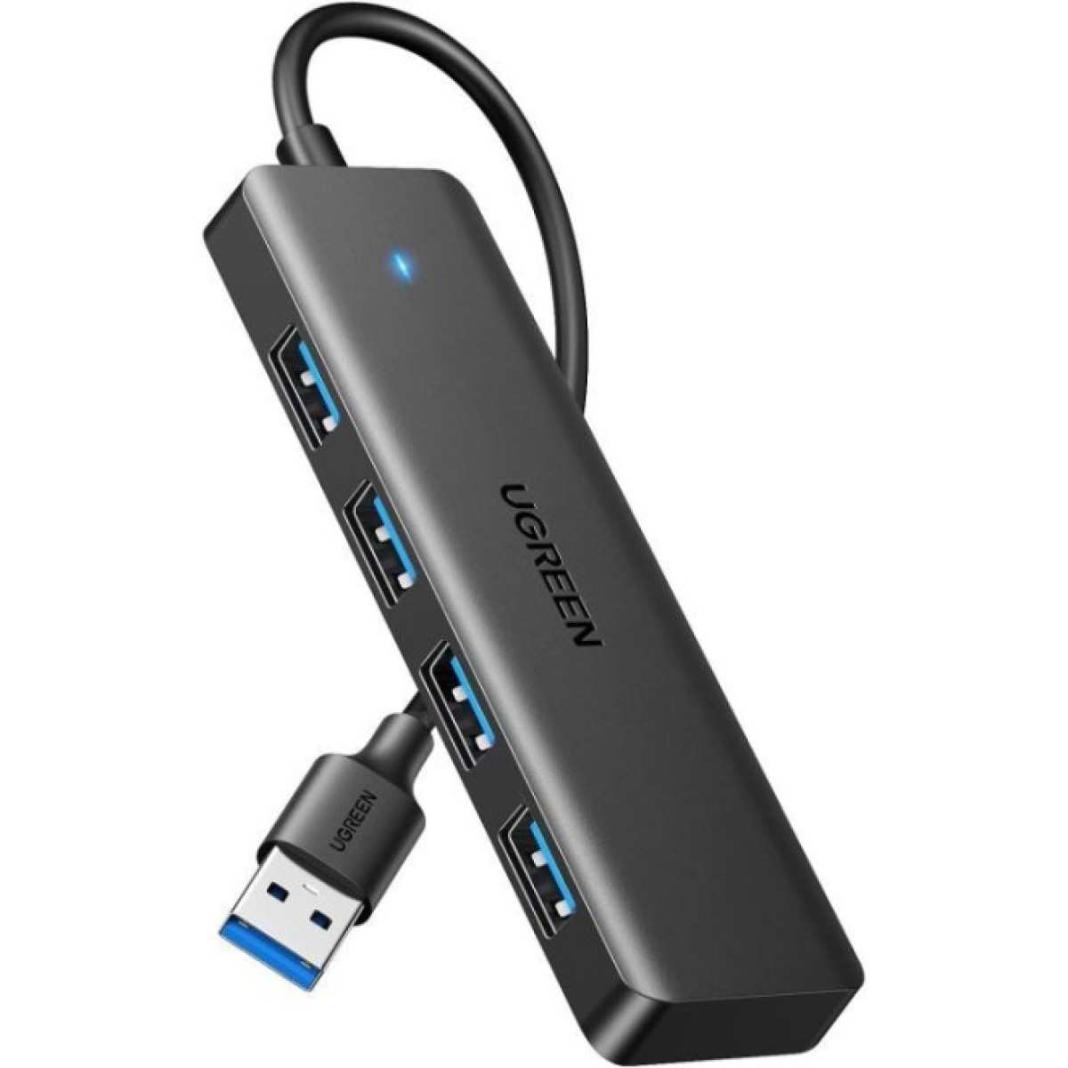 Концентратор Ugreen USB 3.0 to 4хUSB 3.0 0.15m Space Gray CM219 (25851) 98_98.jpg - фото 1