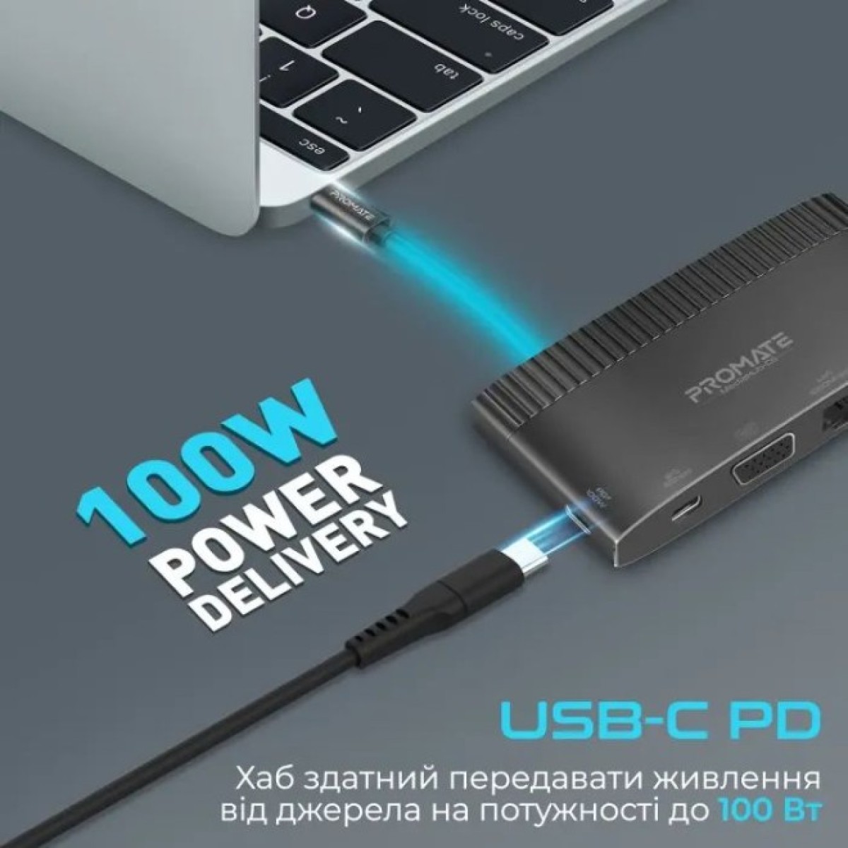 Концентратор Promate USB Hub 6 ports mediahub-c6.black (mediahub-c6.black) 98_98.jpg - фото 5