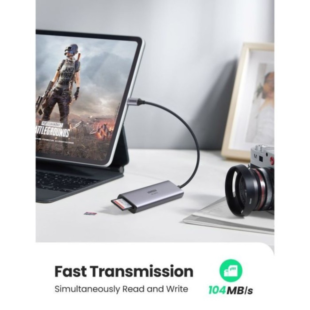 Концентратор Ugreen USB3.1 Type-C to HDMI 4K60Hz/USB 3.0х2/SD/TF/PD 100W 5-in-1 CM511 (60383) 98_98.jpg - фото 4