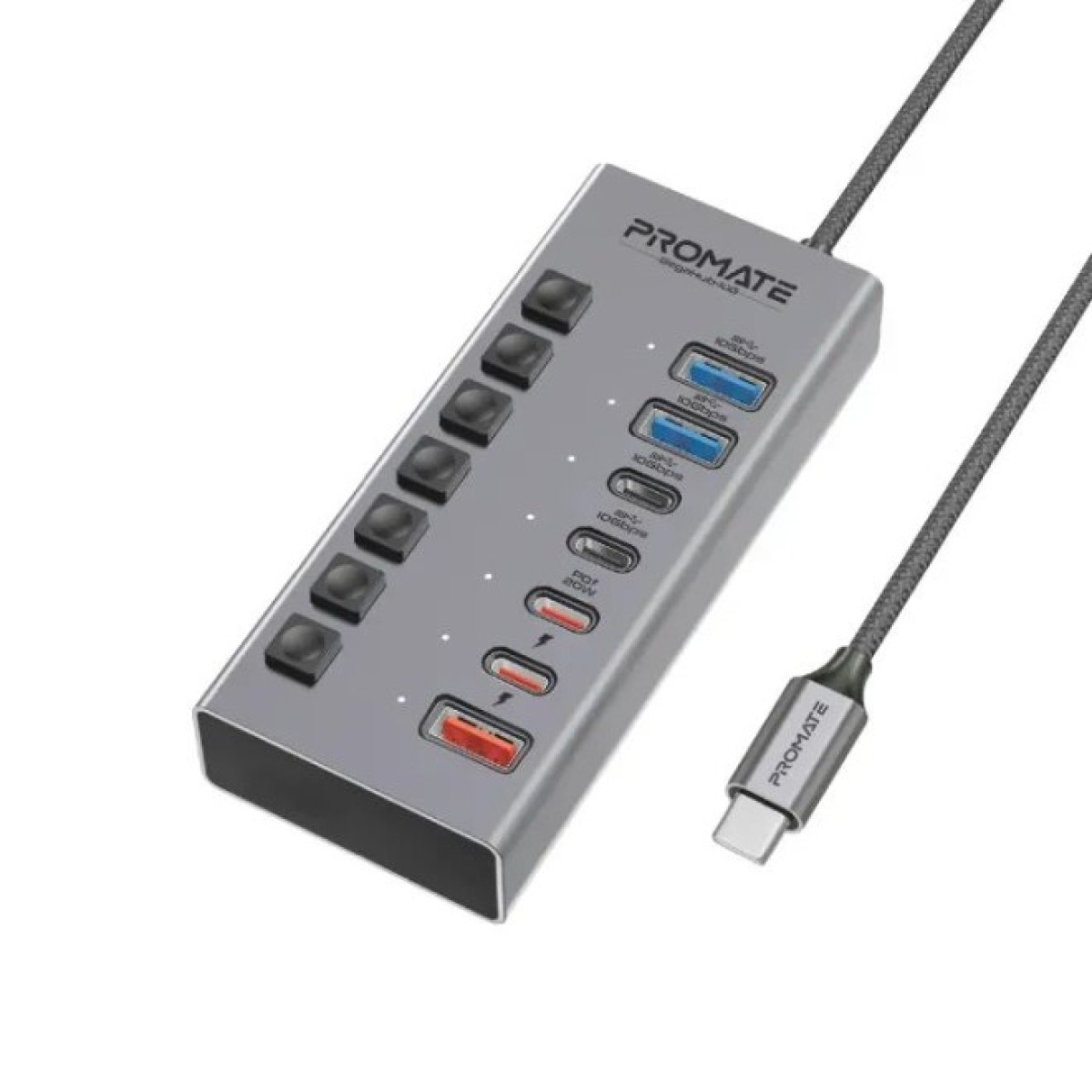 Концентратор Promate USB Hub 7 ports gegahub-10g (gegahub-10g) 256_256.jpg