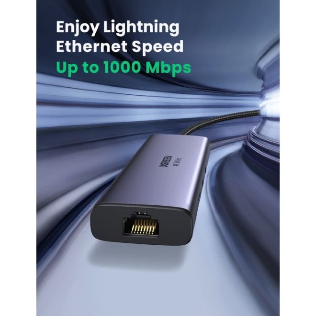 Концентратор Ugreen USB3.1 Type-C to HDMI/USB 3.0x2/RJ45/SD/TF/PD 100W CM512 (60515) 98_98.jpg - фото 11