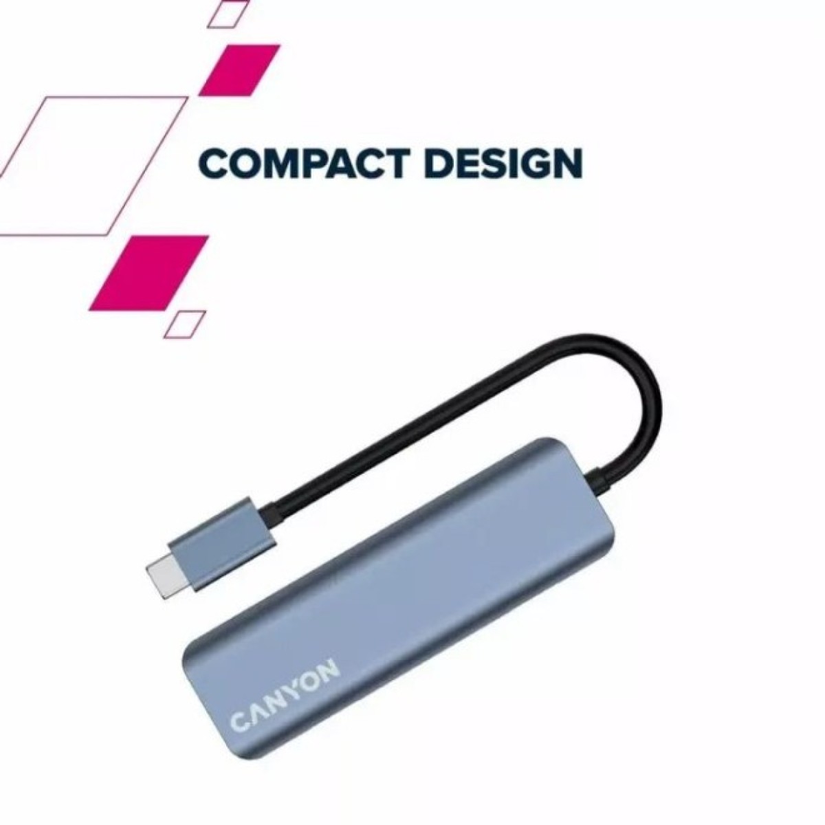 Концентратор Canyon hub DS-18 5in1 USB-C Grey (CNS-TDS18) 98_98.jpg - фото 8