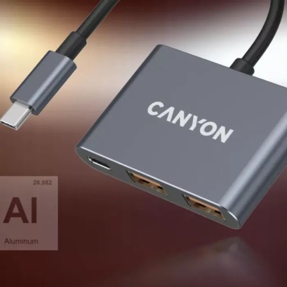 Концентратор Canyon hub DS-3 3in1 USB-C Dark Grey (CNS-TDS3) 98_98.jpg - фото 10