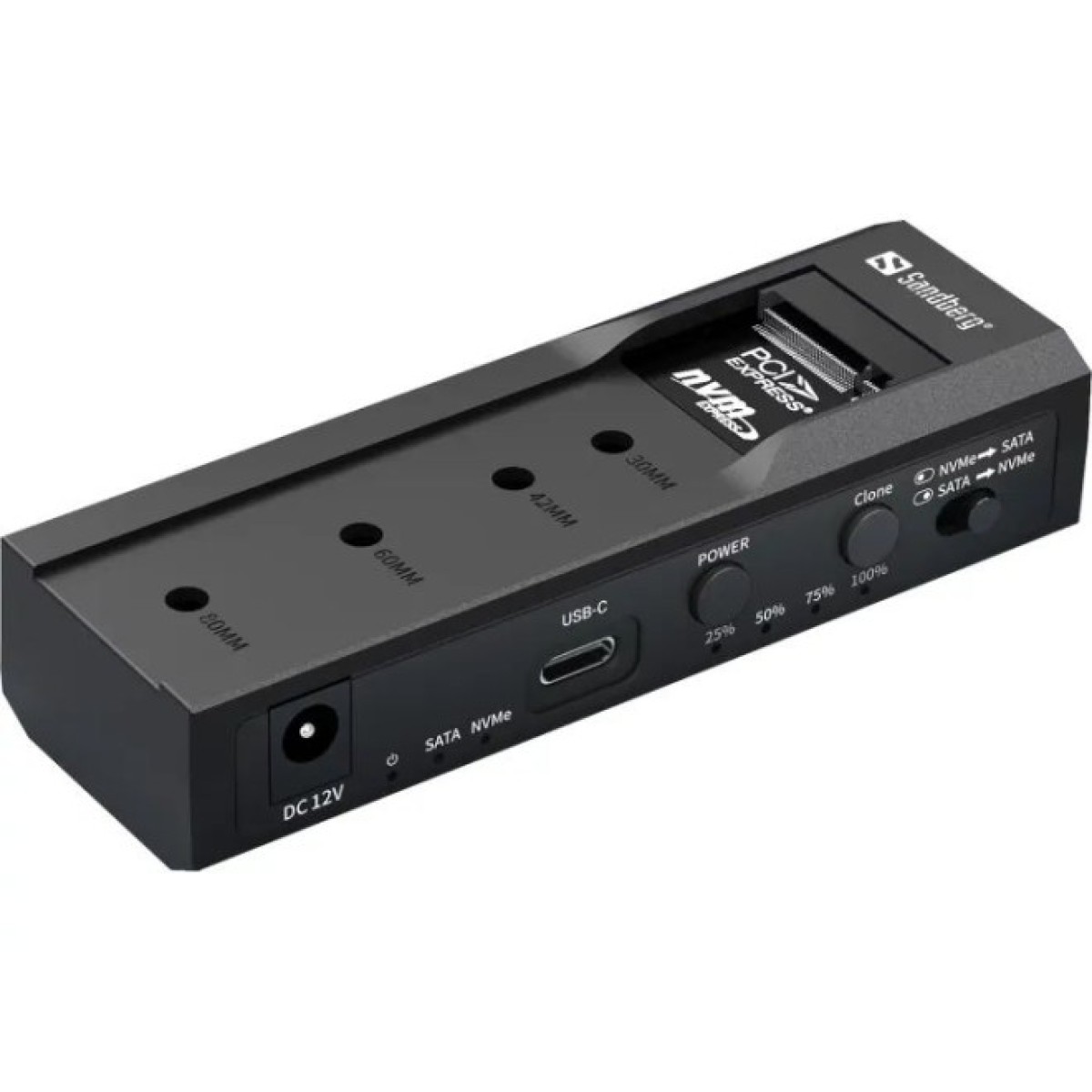 Концентратор Sandberg USB3.2 Type-C toSSD M2/NVMe SATA Cloner & Dock Sandberg (136-49) 256_256.jpg
