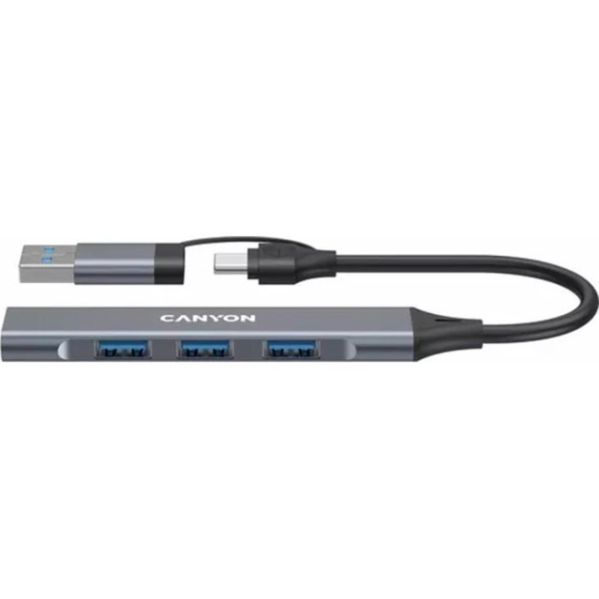 Концентратор Canyon hub DS-02 4in1 USB-A/C Grey (CNS-TDS02G) 256_256.jpg