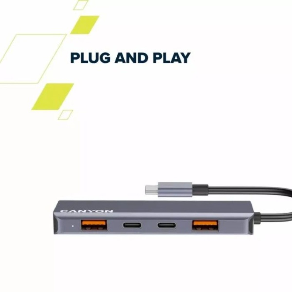 Концентратор Canyon hub DS-18 5in1 USB-C Grey (CNS-TDS18) 98_98.jpg - фото 11
