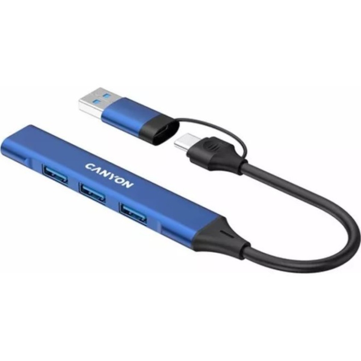 Концентратор Canyon hub DS-02 4in1 USB-A/C Blue (CNS-TDS02BL) 98_98.jpg - фото 5