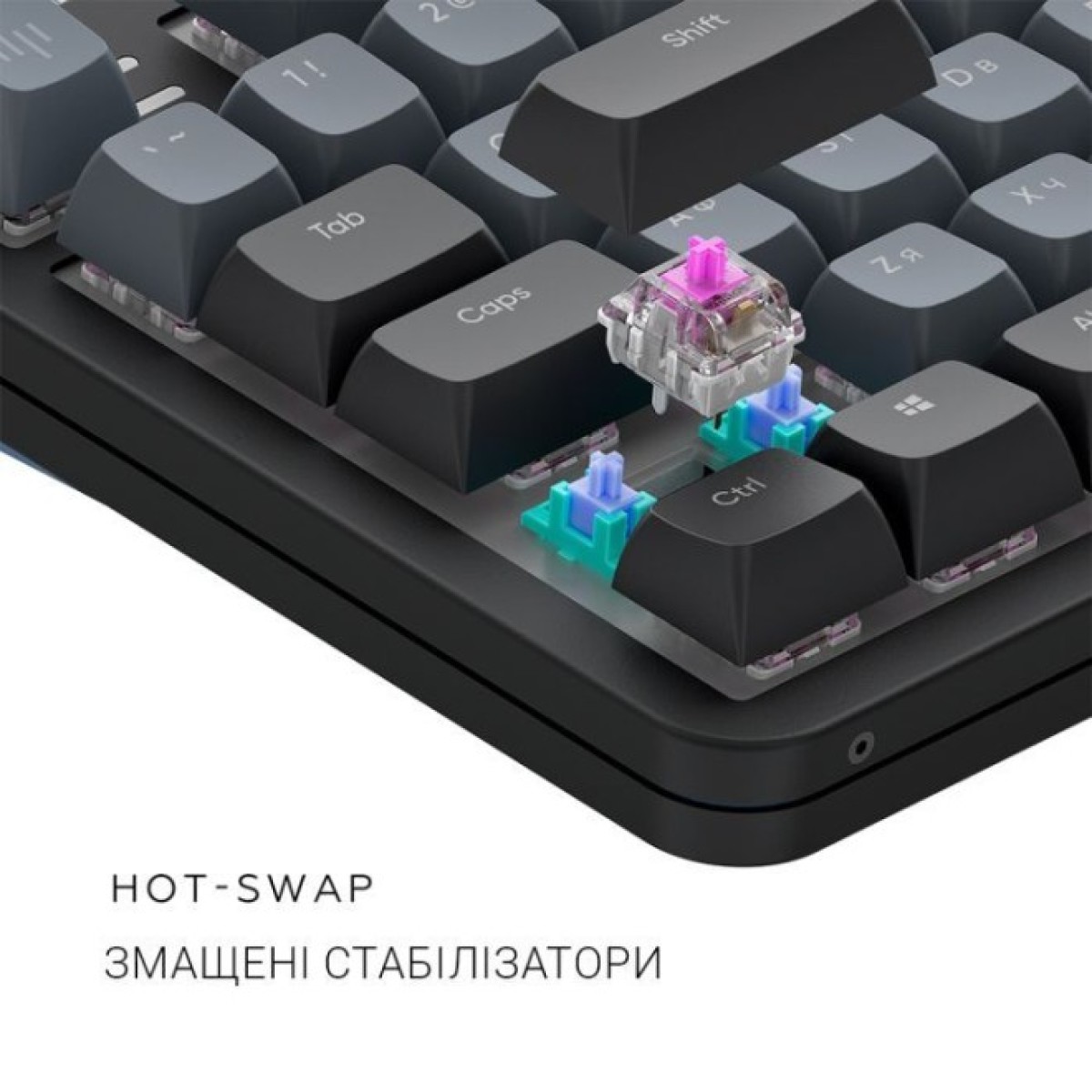 Клавиатура Dark Project ALU87 Midnight ABS RGB Mech G3MS Zircon Black (DPKB_MIDNIGHT_87_ANSI_UA) 98_98.jpg - фото 6