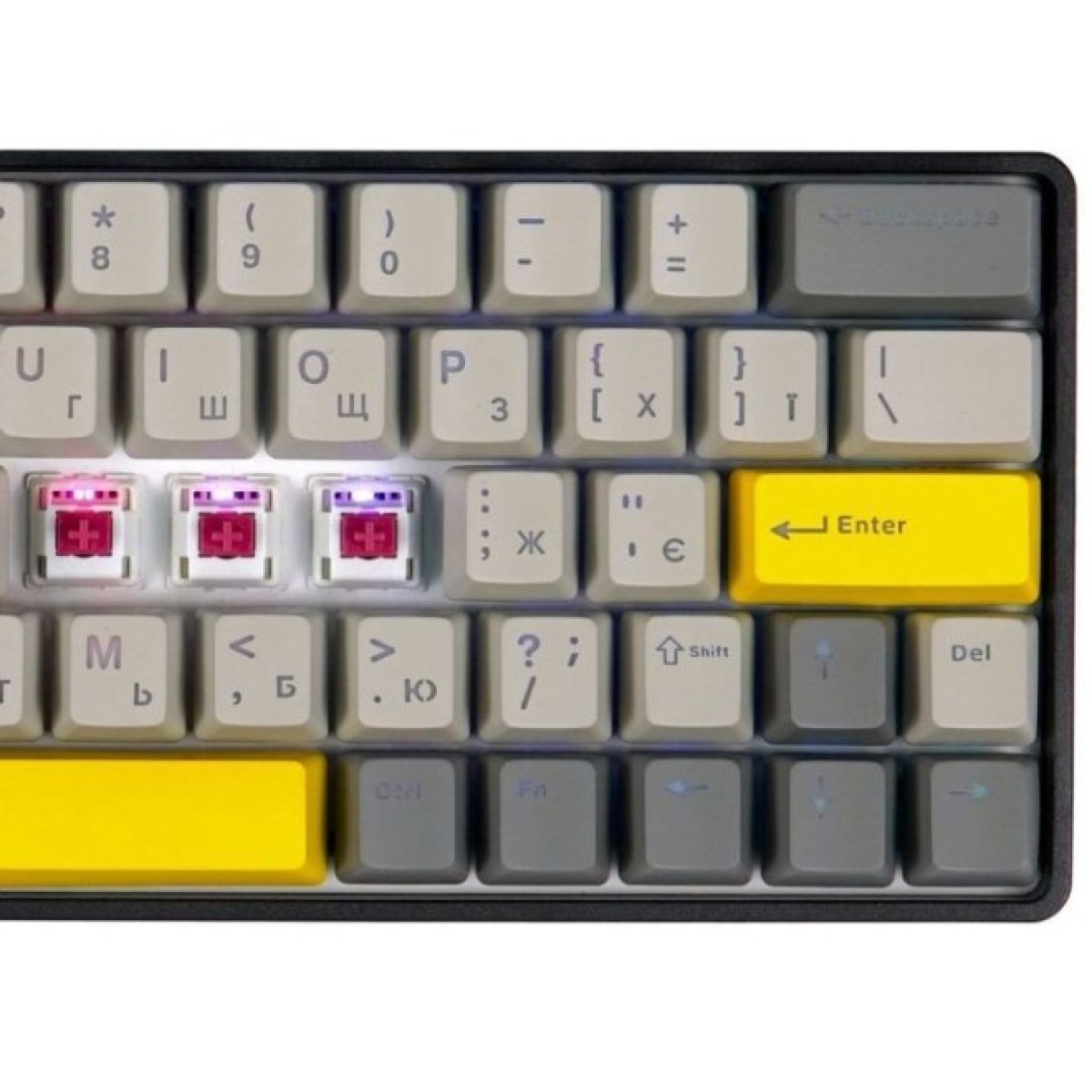 Клавиатура Epomaker EP64 60 Mulan Switch Hot-Swap RGB Wireless/Bluetooth/USB UA Black (EP64-B-M) 98_98.jpg - фото 6