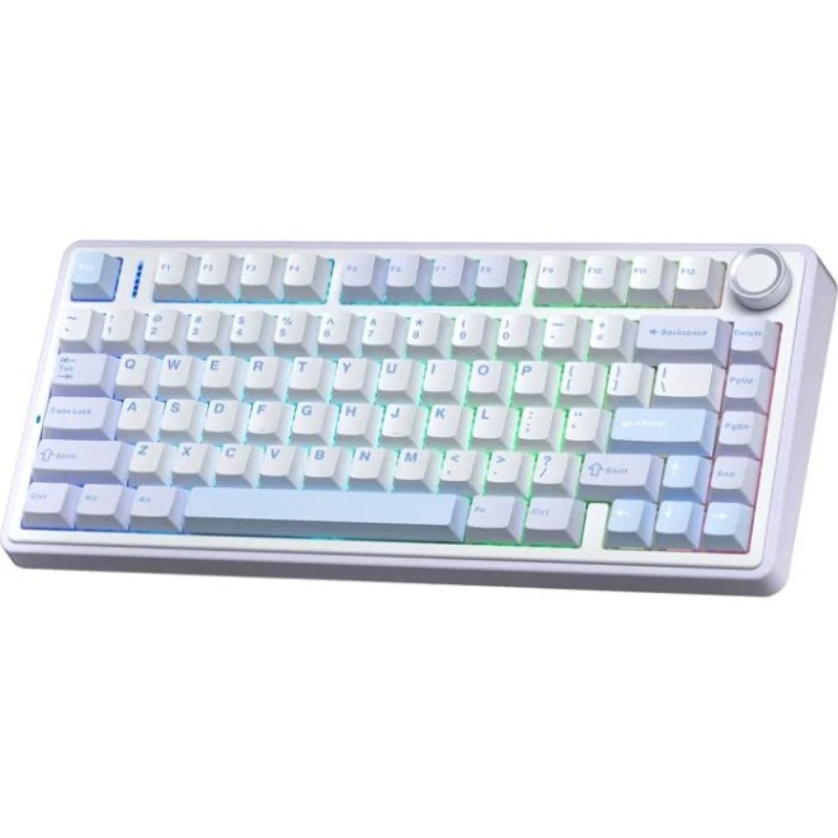 Клавиатура Aula F75 Gasket Greywood V3 switch Hot-Swap PBT Wireless/Bluetooth/USB Blue (6948391208633) 98_98.jpg - фото 3