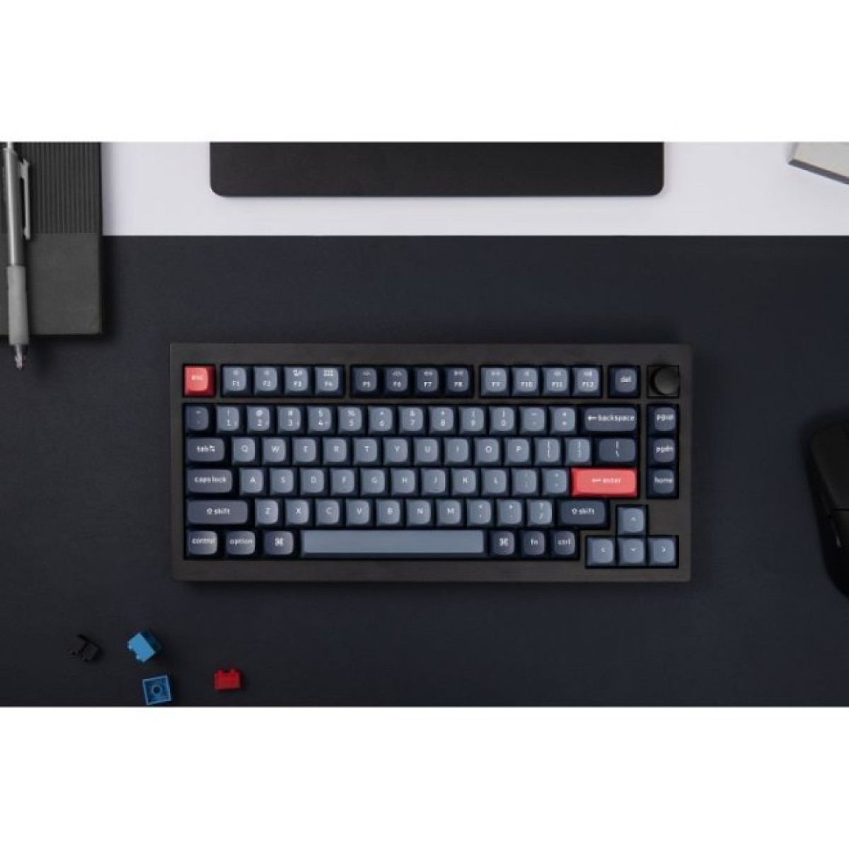Клавиатура Keychron V1 Max Gateron Jupiter Red QMK Hot-swap Wireless/Bluetooth/USB UA Black (V1MD1_KEYCHRON) 98_98.jpg - фото 2