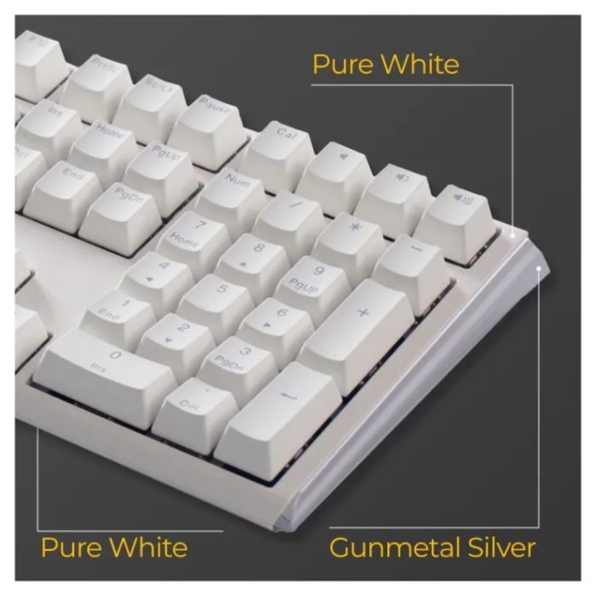 Клавиатура Ducky One 3 Cherry MX Blue RGB UA USB White (DKON2108ST-CUAPXPWWWSC1) 98_98.jpg - фото 3