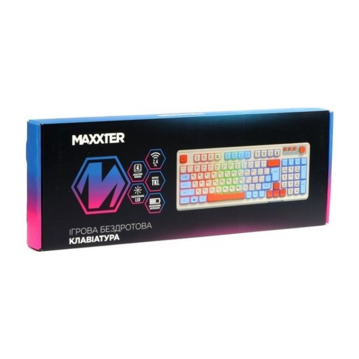 Клавіатура Maxxter KBGW-3C01-UA Wireless UA White (KBGW-3C01-UA) 98_98.jpg - фото 3