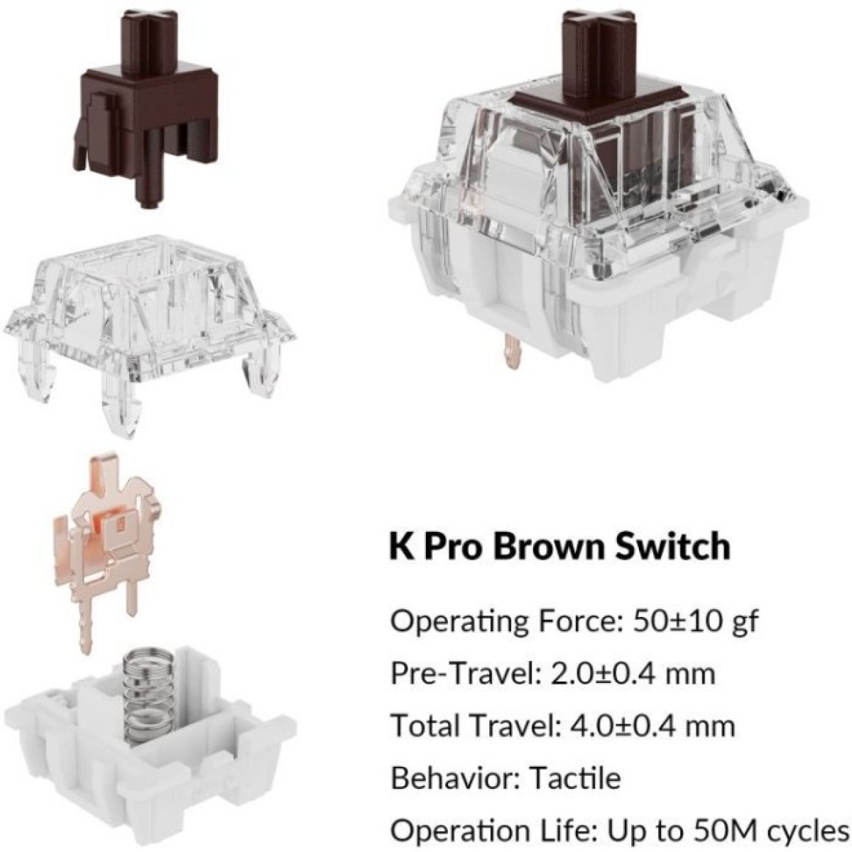 Клавиатура Keychron C1 Pro 87Key K pro Brown RGB QMK/VIA Hot-swap USB UA Black (C1PM3_KEYCHRON) 98_98.jpg - фото 2